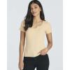 Real Essentials 4 Pack: Women’s Soft Ribbed Knit Split Neck T-Shirt – Casual Office Summer Top (Available in Plus)(Set 8)