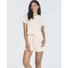 Real Essentials 2 Pack:Women’s Soft Ribbed Knit Crop Top & Short Matching Lounge Set – 4 Piece Summer Sweatsuit(Set 4)