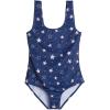 Real Essentials 3 Pack: Girl’s Surf UPF 50+ Printed One Piece Beach Swimsuit – Swimwear for Girls(Set 1)
