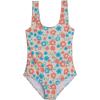 Real Essentials 3 Pack: Girl’s Surf UPF 50+ Printed One Piece Beach Swimsuit – Swimwear for Girls(Set 1)