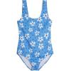 Real Essentials 3 Pack: Girl’s Surf UPF 50+ Printed One Piece Beach Swimsuit – Swimwear for Girls(Set 3)
