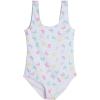 Real Essentials 3 Pack: Girl’s Surf UPF 50+ Printed One Piece Beach Swimsuit – Swimwear for Girls(Set 3)
