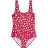 Real Essentials 3 Pack: Girl’s Surf UPF 50+ Printed One Piece Beach Swimsuit – Swimwear for Girls(Set 4)