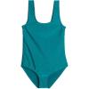 Real Essentials 3 Pack: Girl’s Surf UPF 50+ Printed One Piece Beach Swimsuit – Swimwear for Girls(Set 4)