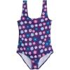 Real Essentials 3 Pack: Girl’s Surf UPF 50+ Printed One Piece Beach Swimsuit – Swimwear for Girls(Set 5)
