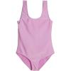 Real Essentials 3 Pack: Girl’s Surf UPF 50+ Printed One Piece Beach Swimsuit – Swimwear for Girls(Set 7)