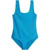 Real Essentials 3 Pack: Girl’s Surf UPF 50+ Printed One Piece Beach Swimsuit – Swimwear for Girls(Set 7)