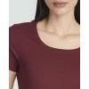 Real Essentials 3 Pack: Women’s Ribbed Mini Dress – Short Sleeve T-Shirt Dress Slim Fit Casual Summer Dress(Solid Black  Solid Burgundy  Solid Desert Sage)