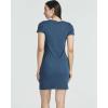 Real Essentials 3 Pack: Women’s Ribbed Mini Dress – Short Sleeve T-Shirt Dress Slim Fit Casual Summer Dress(Solid Black  Solid Majolica Blue  Solid Nosegay)