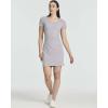 Real Essentials 3 Pack: Women’s Ribbed Mini Dress – Short Sleeve T-Shirt Dress Slim Fit Casual Summer Dress(Solid Black  Solid Ultimate Grey  Solid Tapioca)