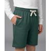 Real Essentials 4 Pack: Boys’ Cotton French Terry Shorts with Pockets for Kids Teens Youth – Sleep Casual Lounge (4-18)(Set 5)