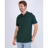 Real Essentials 3 Pack: Men’s Cotton Short Sleeve Polo | Collared Pique Golf Shirt Casual Performance (Big & Tall Available)(Set a)