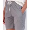 Real Essentials 4 Pack: Women’s 7″ Mesh Bermuda Athletic Shorts – Quick Dry Workout Running Pockets (Available in Plus Size)(Set 3)