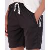 Real Essentials 4 Pack: Women’s 7″ Mesh Bermuda Athletic Shorts – Quick Dry Workout Running Pockets (Available in Plus Size)(Set 7)