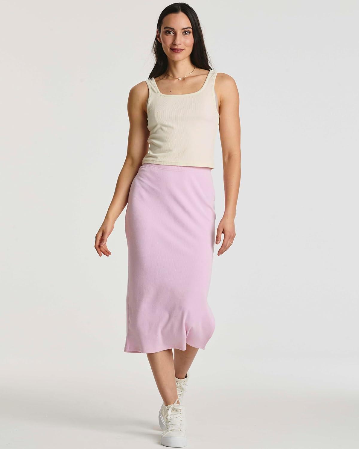 image3Pack Ribbed Knit Midi Skirts for Women by Real EssentialsSet 2