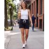 Real Essentials 3 Pack: Women’s Cotton French Terry Shorts Pockets – Casual Athletic Lounge (Available in Plus)(Set 9)