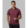 Real Essentials 3 Pack: Men’s Polo Shirts Zipper Short Sleeve Dry Fit Quarter Zip Golf Athletic Workout Gym Collared(Solid Black  Solid Burgundy  Solid Bright White)