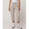 Real Essentials 3 Pack: Women’s Fleece Capri Joggers Athletic Lounge Gym Running Sweatpants with Pockets (Available in Plus)(Solid Black  Solid Chocolate Torte  Solid Moonbeam)