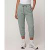Real Essentials 3 Pack: Women’s Fleece Capri Joggers Athletic Lounge Gym Running Sweatpants with Pockets (Available in Plus)(Solid Black  Solid Iceberg Green  Solid Orchid Petal)