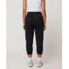 Real Essentials 3 Pack: Women’s Fleece Capri Joggers Athletic Lounge Gym Running Sweatpants with Pockets (Available in Plus)(Solid Black  Solid Navy Blazer  Charcoal Heather)