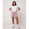Real Essentials 3 Pack: Women’s Fleece Shorts Athletic Workout Running Gym Yoga Sweat Lounge with Pockets Comfy Cotton(Solid Black  Solid Ballad Blue  Solid Pale Lilac)