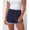 Real Essentials 3 Pack: Women’s Fleece Shorts Athletic Workout Running Gym Yoga Sweat Lounge with Pockets Comfy Cotton(Solid Black  Solid Navy Blazer  Charcoal Heather)