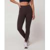 Real Essentials 4 Pack: Women’s Workout Athletic Leggings Yoga Pants Tummy Control High Waisted Running Gym Pilates Soft(Solid Black  Solid Black  Solid Chocolate Torte  Solid Moonbeam)