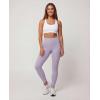 Real Essentials 4 Pack: Women’s Workout Athletic Leggings Yoga Pants Tummy Control High Waisted Running Gym Pilates Soft(Solid Black  Solid Black  Solid Plum Perfect  Solid Orchid Petal)