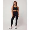 Real Essentials 4 Pack: Women’s Workout Athletic Leggings Yoga Pants Tummy Control High Waisted Running Gym Pilates Soft(Solid Black  Solid Black  Solid Black  Solid Black)
