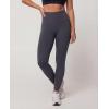 Real Essentials 4 Pack: Women’s Workout Athletic Leggings Yoga Pants Tummy Control High Waisted Running Gym Pilates Soft(Solid Black  Solid Navy Blazer  Solid Quiet Shade  Solid Ultimate Grey)