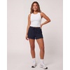 Real Essentials 3 Pack: Ladies Cotton Rib Lounge Shorts – Casual Elastic Waist Sleep & Loungewear Summer Shorts for Women(Solid Black  Solid Navy Blazer  Charcoal Heather  Grey Heather)