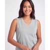 Real Essentials 5 Pack: Women’s Cotton V-Neck Sleeveless Tank Top Basic Ladies Casual Shirts (Available in Plus Size)(Set 3)