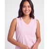 Real Essentials 5 Pack: Women’s Cotton V-Neck Sleeveless Tank Top Basic Ladies Casual Shirts (Available in Plus Size)(Set 6)