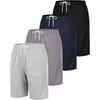 Real Essentials 4 Pack: Women’s 7″ Mesh Bermuda Athletic Shorts – Quick Dry Workout Running Pockets (Available in Plus Size)(Set 11)