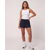 Real Essentials 3 Pack: Women’s Cotton Ribbed Lounge Shorts Sleep Casual Comfy Elastic Waist Drawstring Womens PJ Bottoms(Solid Black  Solid Navy Blazer  Charcoal Heather  Grey Heather)