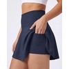 Real Essentials 4 Pack: Women’s Skater Pleated Tennis Skort – Skirt with Shorts Pockets Athletic Golf Workout (Plus)(Set 10)