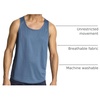 5 Pack Men’s Mesh Muscle Tank Top Sleeveless Shirt Athletic Workout Gym | Available in Big & Tall, Bodybuilding, Active, Training, Lifting, Exercise, Running, Cooling, Moisture Wicking, Quick Dry(Set 2)