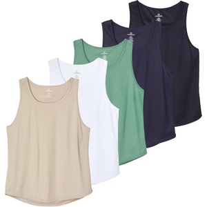 5 Pack Men’s Mesh Muscle Tank Top Sleeveless Shirt Athletic Workout Gym | Available in Big & Tall, Bodybuilding, Active, Training, Lifting, Exercise, Running, Cooling, Moisture Wicking, Quick Dry(Set 3)