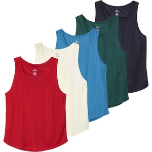 5 Pack Men’s Mesh Muscle Tank Top Sleeveless Shirt Athletic Workout Gym | Available in Big & Tall, Bodybuilding, Active, Training, Lifting, Exercise, Running, Cooling, Moisture Wicking, Quick Dry(Set 2)