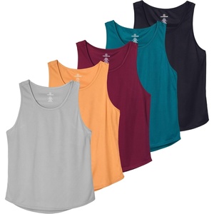 5 Pack Men’s Mesh Muscle Tank Top Sleeveless Shirt Athletic Workout Gym | Available in Big & Tall, Bodybuilding, Active, Training, Lifting, Exercise, Running, Cooling, Moisture Wicking, Quick Dry(Set 7)