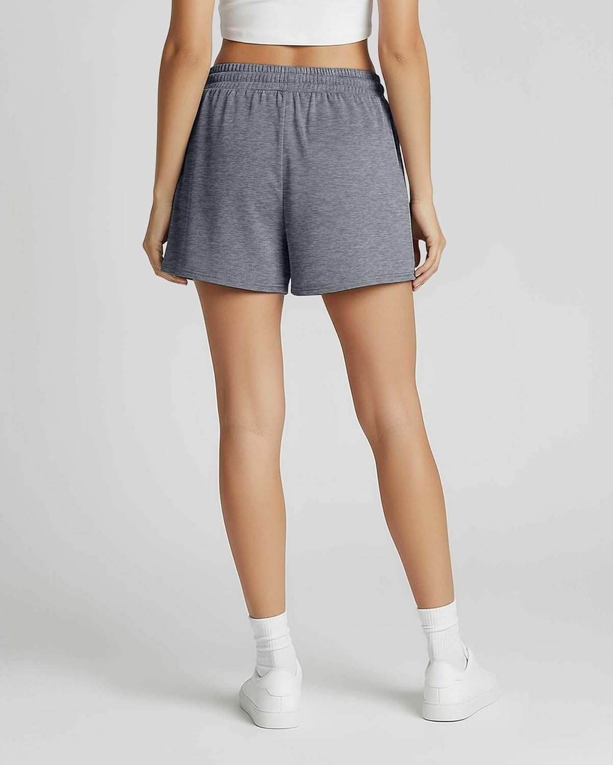 image:image3 Pack Womens Lounge Shorts Athletic Running Workout Gym Hiking Pockets Available In Plus Size Stretchy Comfy High Waisted Drawstring Sweat Casual Summer Beach Pajama Sleep ExerciseSet 19