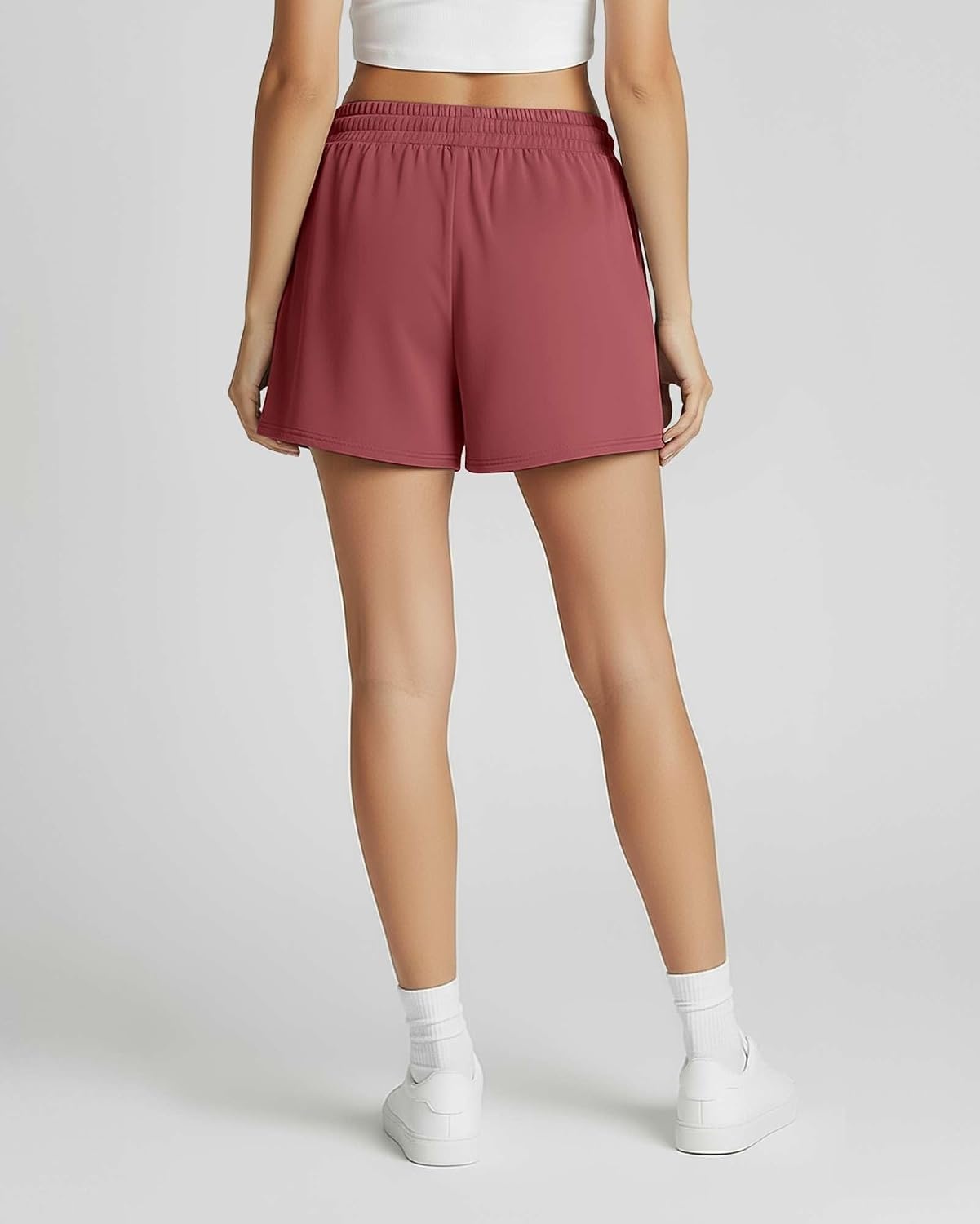 image:image3 Pack Womens Lounge Shorts Athletic Running Workout Gym Hiking Pockets Available In Plus Size Stretchy Comfy High Waisted Drawstring Sweat Casual Summer Beach Pajama Sleep ExerciseSet 18
