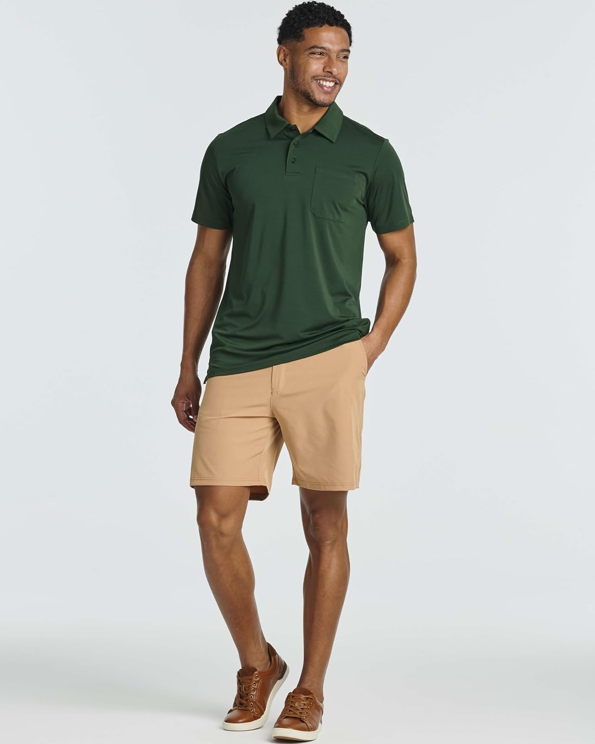 image:image3 Pack Mens Polo Shirts with Pocket Short Sleeve Dry Fit Golf Work CasualSet 1