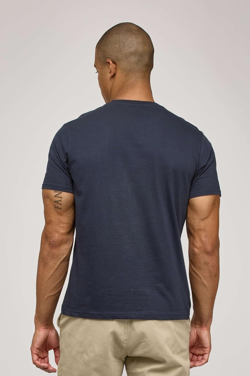 image:image5 Pack Mens T Shirts Crew Neck Short Sleeve Cotton Casual Workout Gym TeesSet 4