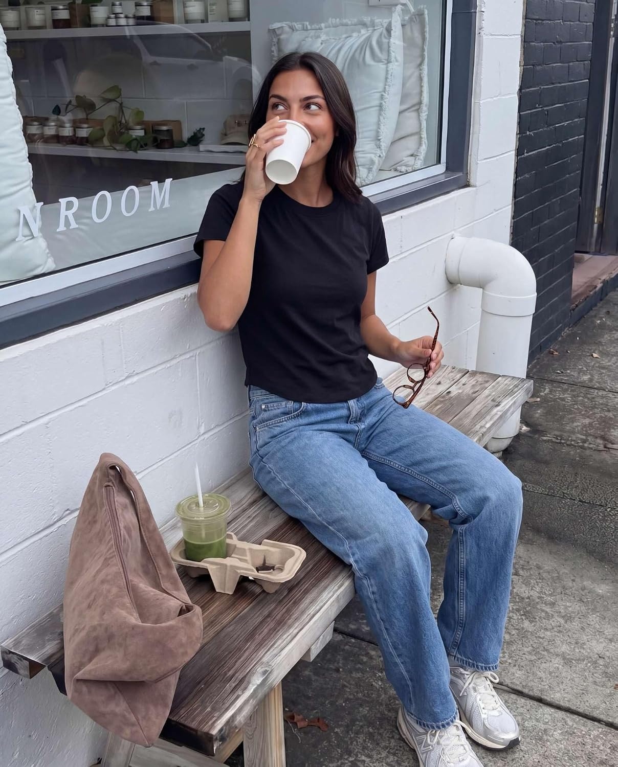 image:image3 Pack Womens Cropped Cap Sleeve Tops Cotton Basic Tees Going Out ShirtsSolid Black Solid Chocolate Torte Solid Moonbeam