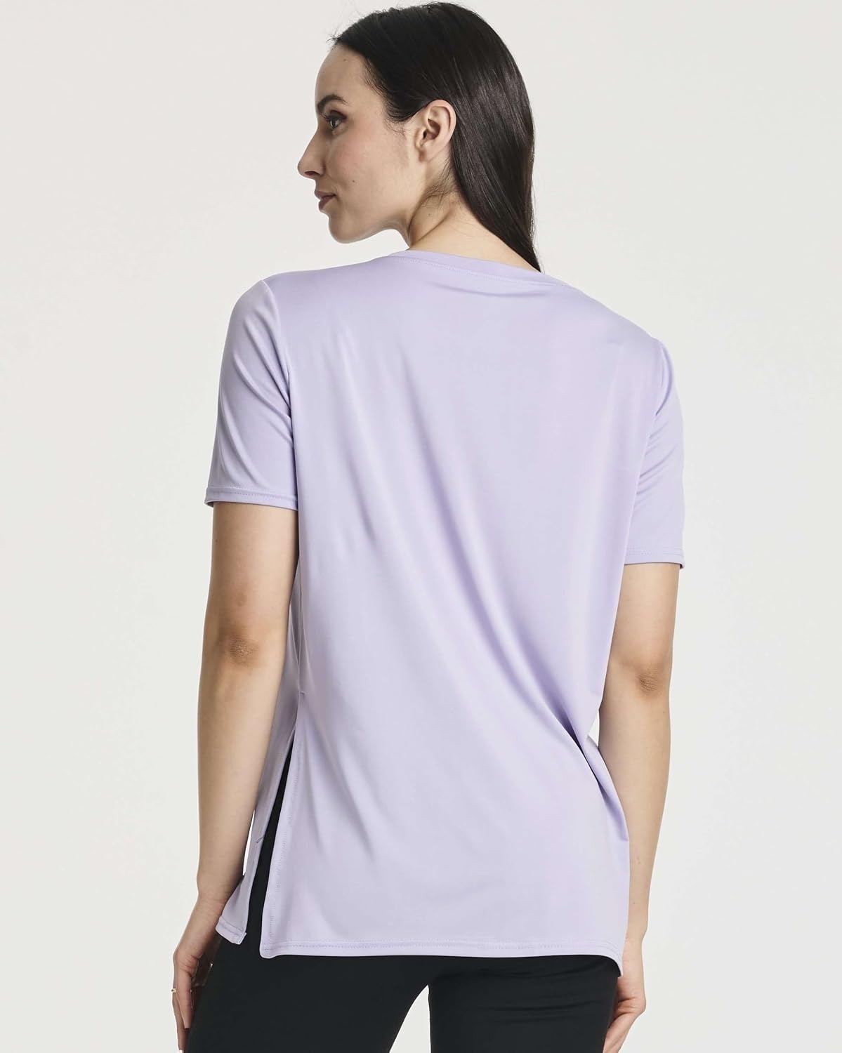 image:image5 Pack Womens Dry Fit Slit Hem Workout Tops T Shirts Athletic Gym TeesSet 6