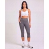 Real Essentials 4 Pack: Women’s Capri Leggings with Pockets Casual Yoga Workout Exercise Pants (Available in Plus Size)(Set 11)