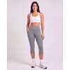 Real Essentials 4 Pack: Women’s Capri Leggings with Pockets Casual Yoga Workout Exercise Pants (Available in Plus Size)(Set 14)