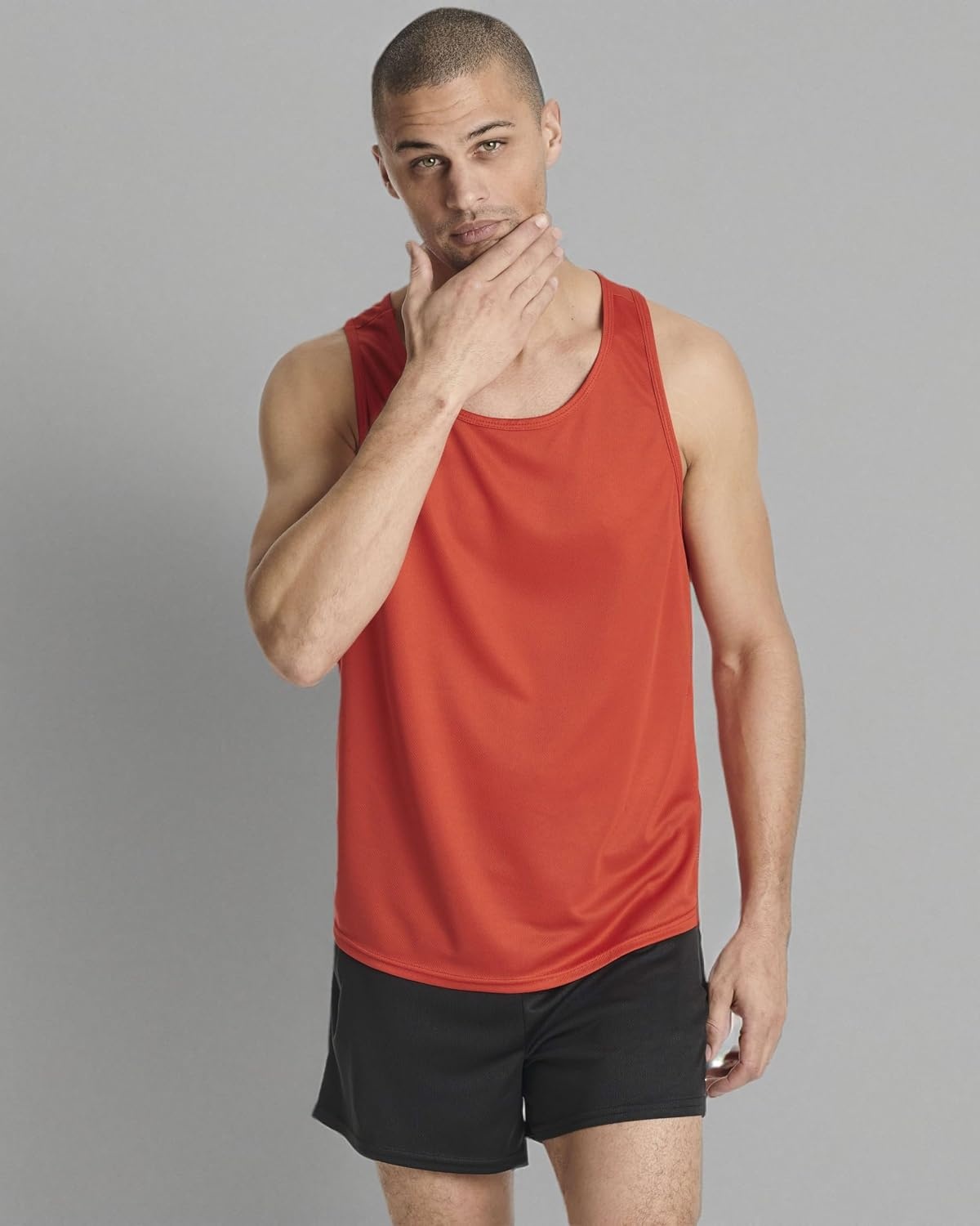 image:image5 Pack Mens Mesh Muscle Tank Tops Sleeveless Shirts Workout Gym UndershirtSet 8