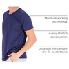 5 Pack Men’s Mesh V Neck T Shirts Dry Fit Athletic Workout Gym Running Tees(Set 12)